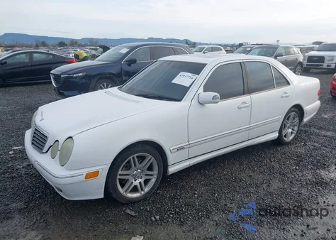2000 Mercedes-Benz E 430 z USA, uszkodzony, nr VIN WDBJF70J9YB040502